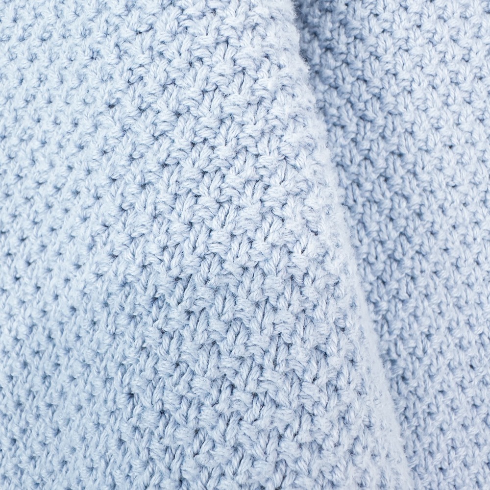Boden Textured Cotton Button Shoulder Sweater Womens Large Blue Preppy Coastal - Picture 11 of 16